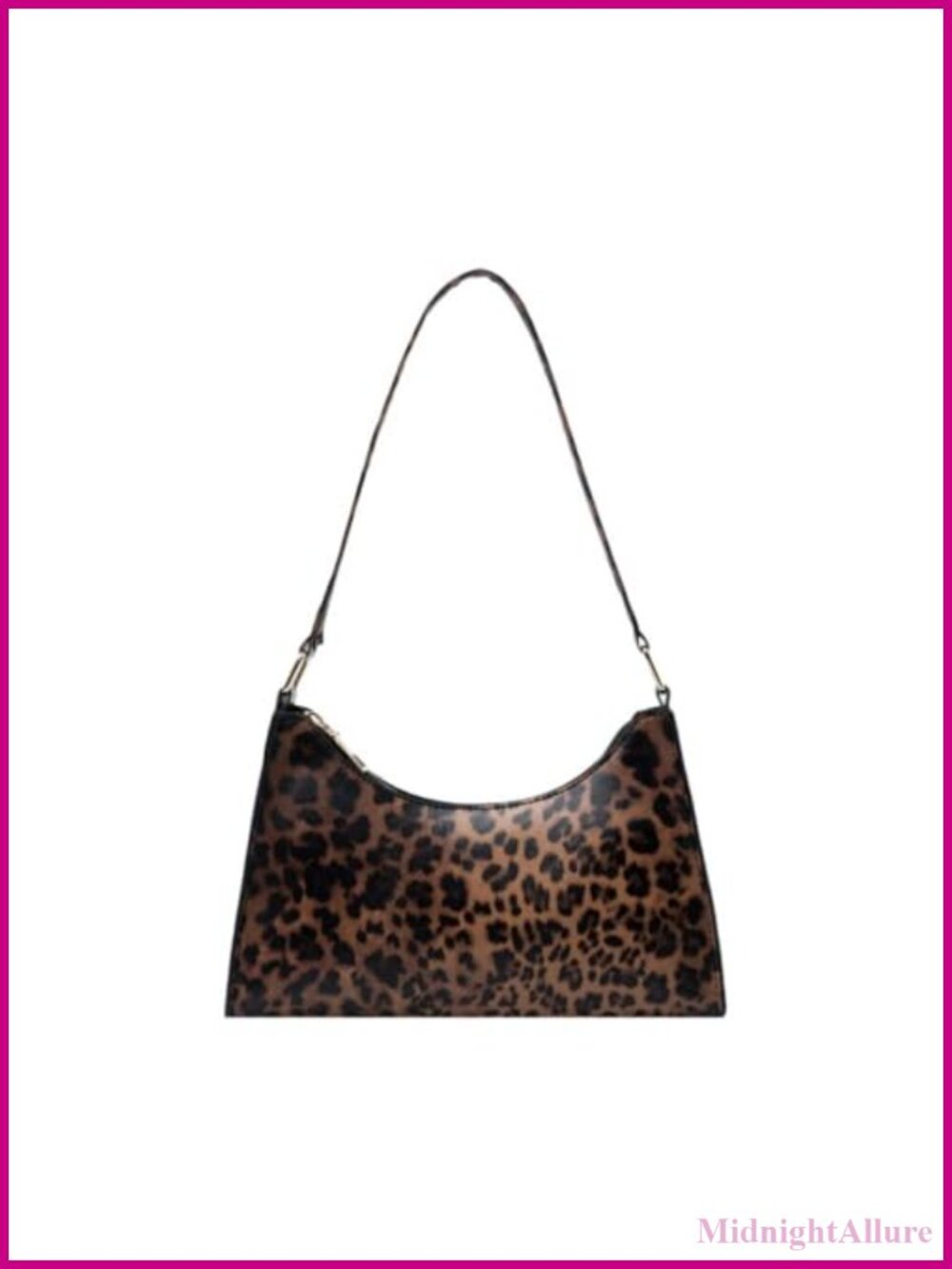 Casual Underarm Shoulder Bag Cow Print Handbag